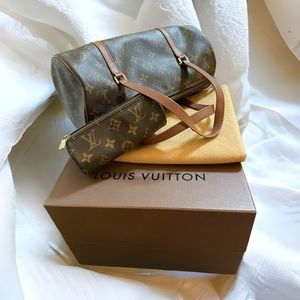 Vintage Monogram Papillon & Pouch